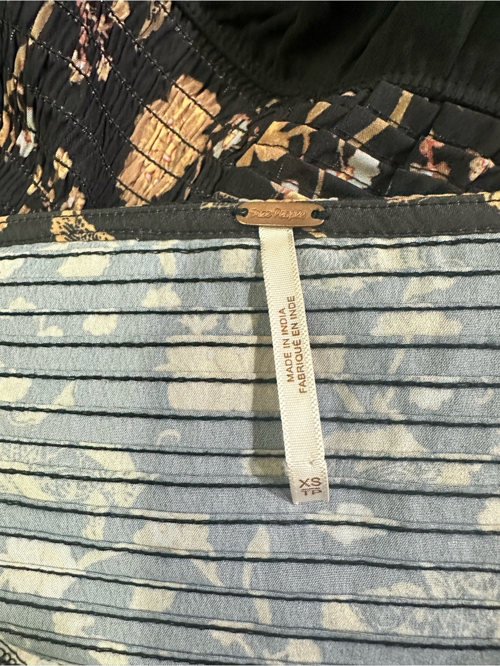 Free People Brunch Floral Print Date Bodysuit Sz XS Bohemian Chic - Picture 13 of 13